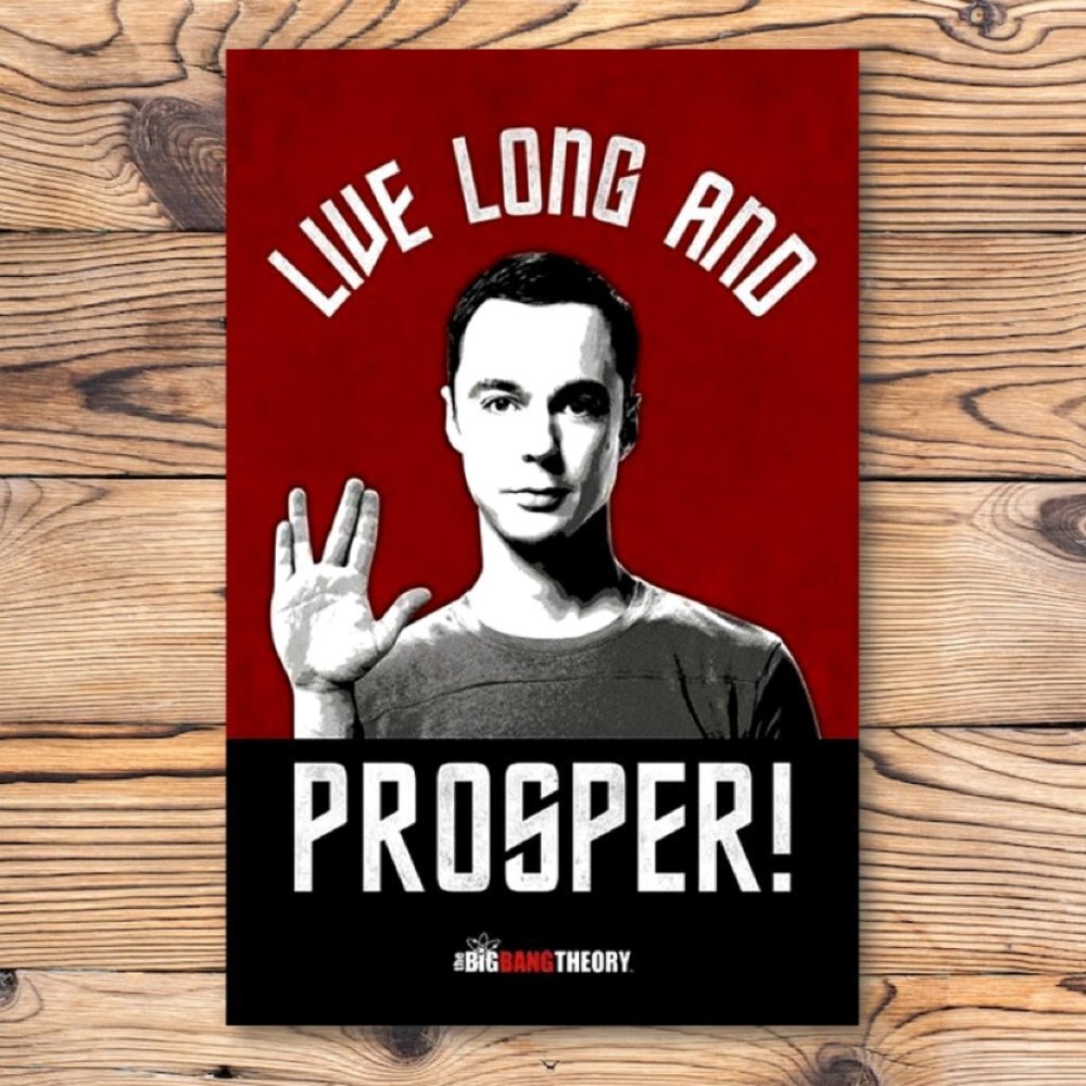 The Big Bang Theory Sheldon Cooper Star Trek Refrigerator Locker Fridge Magnet